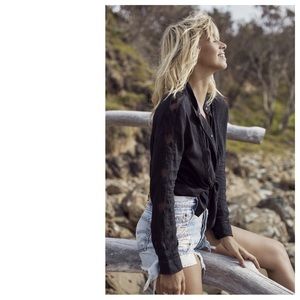 🤍 nwt | Auguste | Paris lattice lace shirt